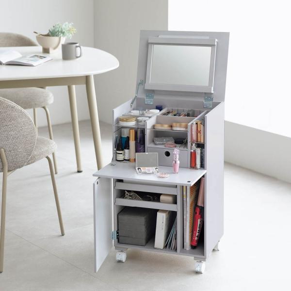 dinos コスメ好きが考えたコスメワゴン 小物収納 フリーボックス