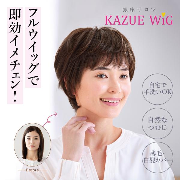 dinos ヘアケア ウィッグ 銀座サロン KAZUE WIG ショート dinos ヘアケア ウィッグ 銀座サロン KAZUE WIG ショート