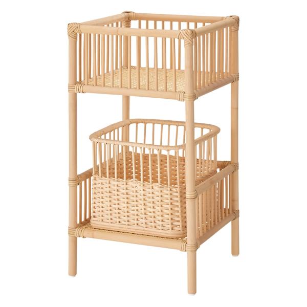 籐のランドリーラック スリム2段の魅力と使い方