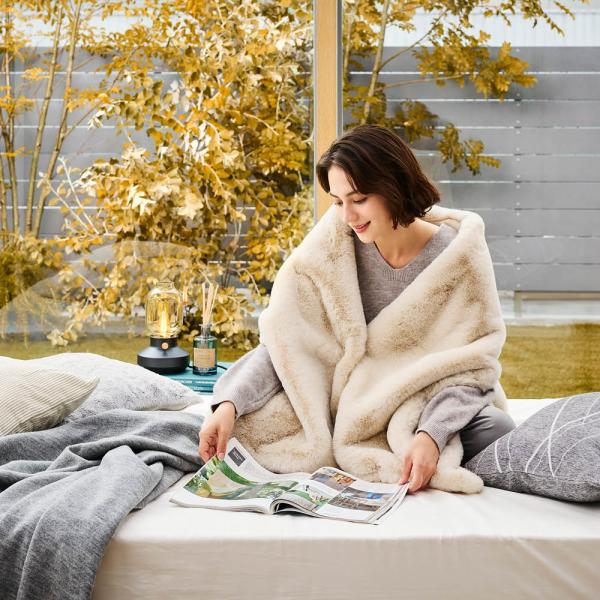 dinos（ディノス） リッチェケープブランケット ファッション小物