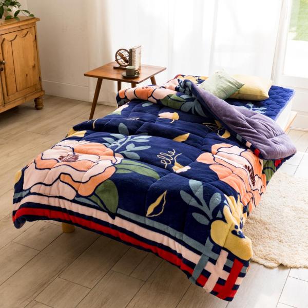 【ディノス限定販売】ELLE HOME ヒートループ（R）ハイパー 中わた入り発熱毛布 シングル 683181 ディノス