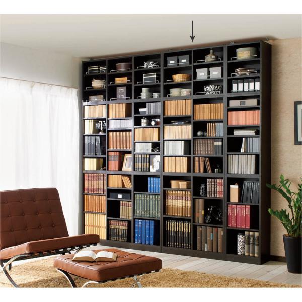 dinos（ディノス） 1cmピッチ薄型壁面書棚 奥行28cm 幅82cm 上置き高さ