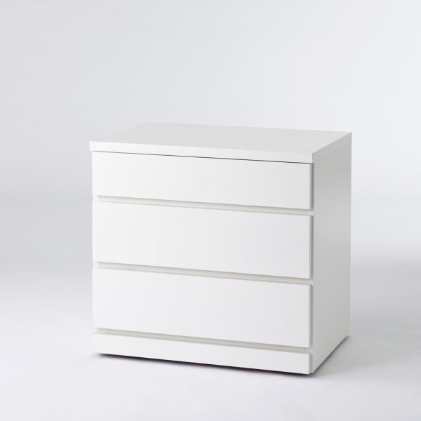 クローゼットチェスト（隠しキャスター付き） 幅60cm・3段 衣類収納 押入れ クローゼット収納 ディノス dinos 人気 おしゃれクローゼット下やハンガーラック下の空間を有効活用できるローチェスト●取っ手レスでスマートなデザインのクロー...