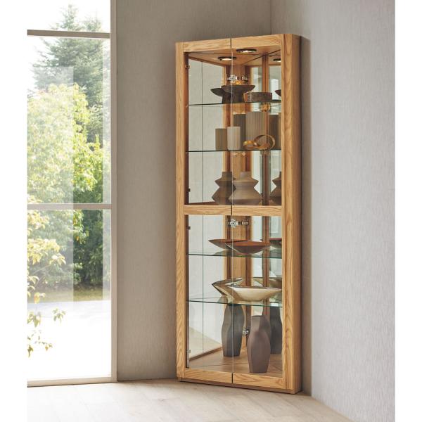 WOODEN イタリア製 パイン材 飾り棚 キュリオケース 本棚 書棚 収納棚 dinos_1300200306