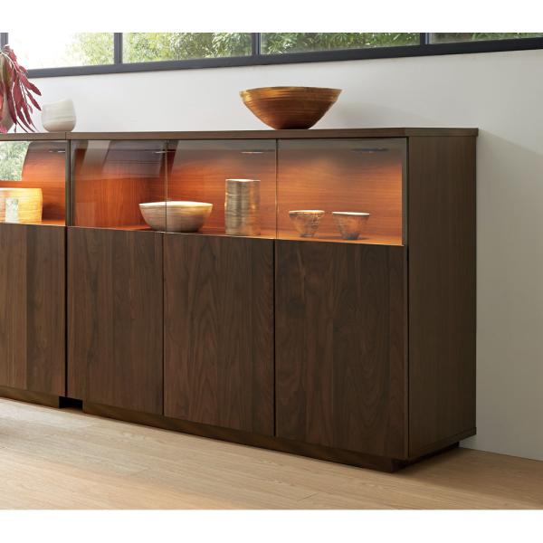 dinos(ディノス)キャビネット dinos 【開梱・設置料金込み】 幅160cm LEDライト付きサイド