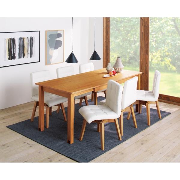 ディノス ダイニングテーブル ナチュラルモダン 伸長式 オーク天然木 幅180