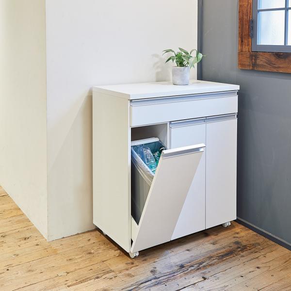 dinos（ディノス） 【3分別】ペールのふたが自動で開閉する 分別ダスト