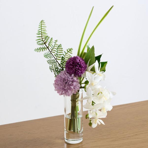 オーキッド＆マム 供花 マジックウォーター（仏花） インテリアグリーン 造花 アートフラワー KR0153 ディノス