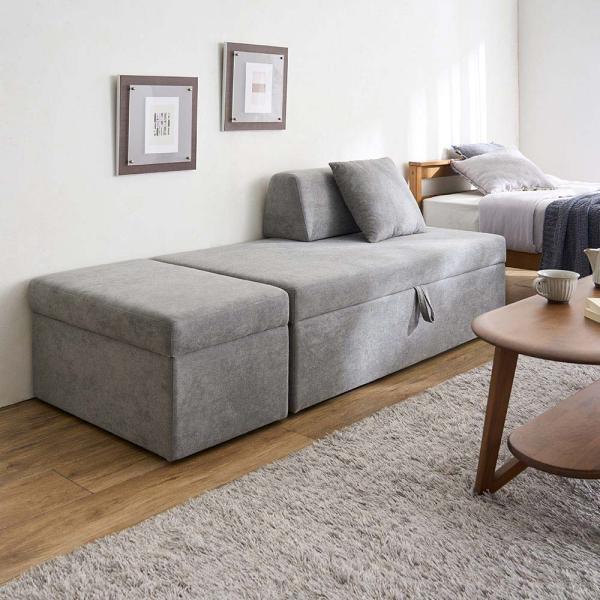 dinos　ディノス※ソファーベッド　美品♪ dinos（ディノス） コンパクト収納ソファベッド 椅子 チェア ベンチ