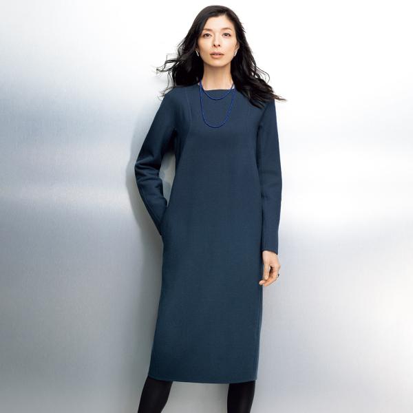 dinos（ディノス） 「NIKKE」 ウールダブルクレープ ワンピース