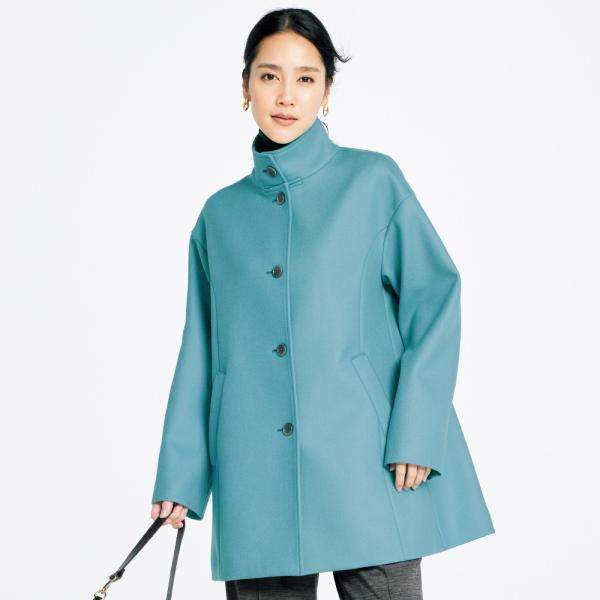 dinos（ディノス） 「NIKKE」 ウールダブルサージ ハーフコート コート