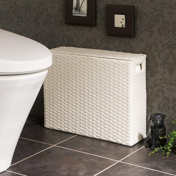 ラタン調トイレットペーパーボックス ワイドタイプ トイレ 洗面所 ランドリー収納 トイレ収納 ラック ディノス dinos 人気 おしゃれトイレットペーパーをスリムに収納●スリムタイプ、ワイドタイプどちらも12ロール収納できます。●奥行わず...