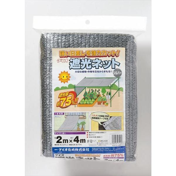 遮光率（約）：７５％　サイズ（約） ：幅２ｍ×長さ４ｍ　色             ：シルバーグレイ　（遮熱タイプ）