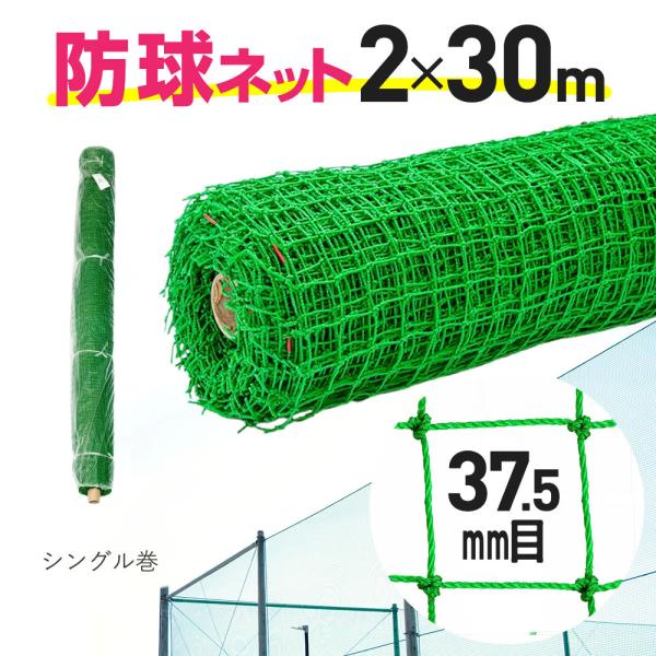イノベックス ポリ有結バッティングネット 37.5mm目 2m巾×30m グリーン イノベックス ポリ有結バッティングネット 37.5mm目 2m巾×30m グリーン
