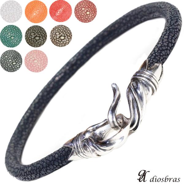 ブレスレット レザー ブレス スティングレイ ガルーシャ エイ革