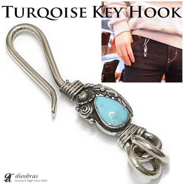 ターコイズ　キーホルダー lupo_turquoise-keyring-01