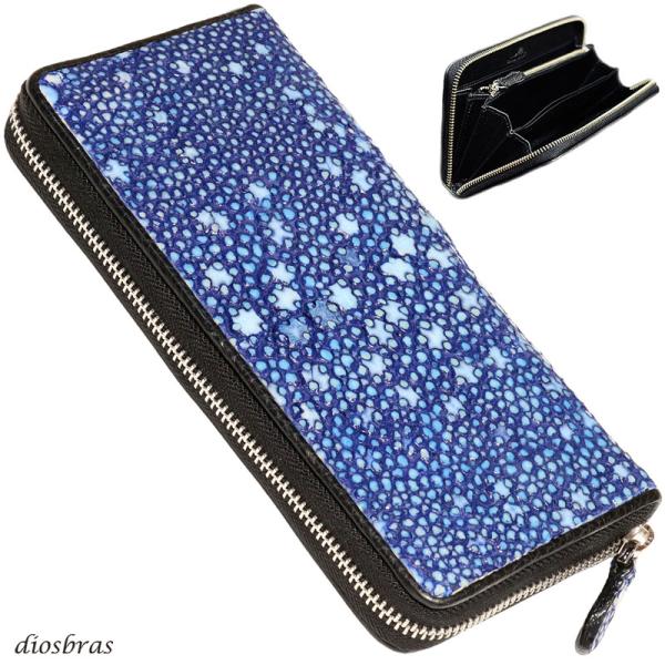 極上スタースティングレイ　ロングウォレット　梅花皮 WINS HOUSE®︎【ウインズハウス】Star Stingray スター