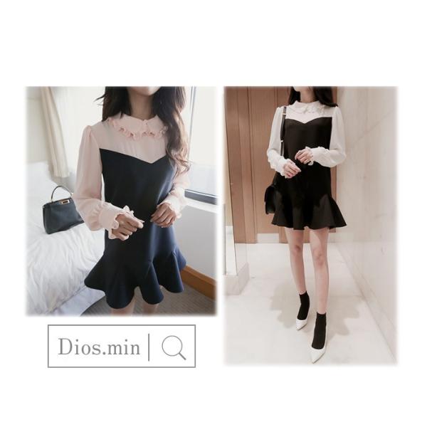 韓国ファッション 春 新作 オルチャン 清楚 デート Iu 少女時代 ヒラミニ ティファニー デート ベア フリル ブラウス レイヤード ベア ワンピース Buyee 日本代购平台 产品购物网站大全 Buyee一站式代购 Bot Online