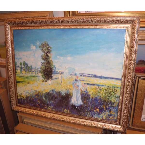 名画インテリア モネ 散歩 有名絵画 立体複製画 新築祝い 60cm 74cm Buyee 日本代购平台 产品购物网站大全 Buyee一站式代购 Bot Online