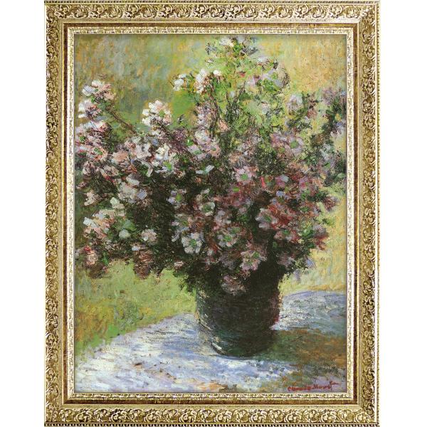 モネ マローの花瓶 世界の名画 有名絵画 立体複製画 74cm×60cm