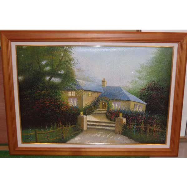 絵画・油絵 風景画 30号「ヨーロッパ風景・家」 : トライアンフ 