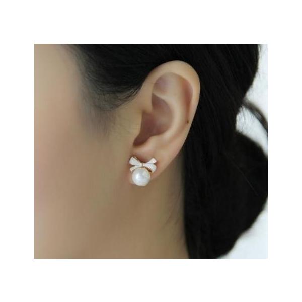 リボン パール イヤリングの人気商品 通販 価格比較 価格 Com