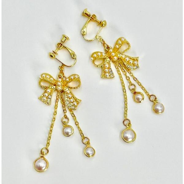 リボン パール イヤリングの人気商品 通販 価格比較 価格 Com