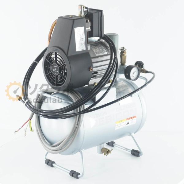 [PG]USED 8日保証 HITACHI 0.2OP-5S 日立 エアーコンプレッサー ベビコン BEBICON オイルフリー AIR COMPRESSOR [07586-0012]