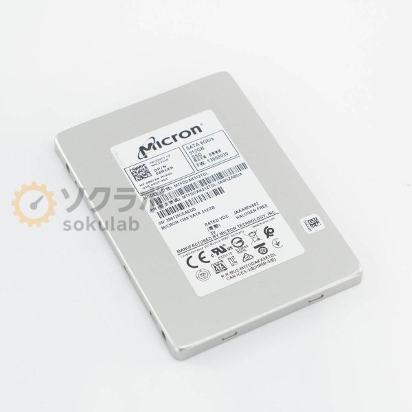 [PG]USED 8日保証 Micron MTFDDAK512TDL SATA 6Gb/s SSD 512GB マイクロン [08751-0018]