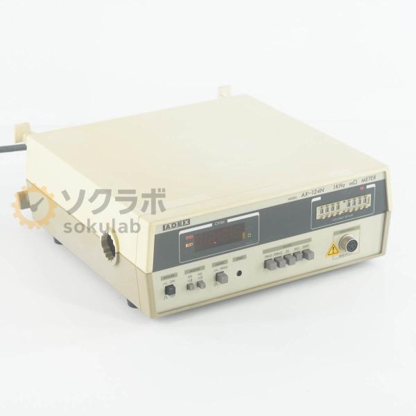 [DW]USED 8日保証 ADEX AX-124N 1KHz mΩ METER アデックスエール ミリオームメーター [08828-0003]