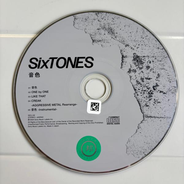 音色(通常盤初回仕様)(マキシシングル)／SixTONES