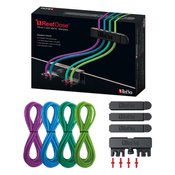 レッドシー　redsea　デラックス　4カラーチューブキット　チューブ　リーフドース　reefdose　ドーシングポンプ　投与　サンゴ水槽　添加　サンゴ水槽用添加　7290116399676