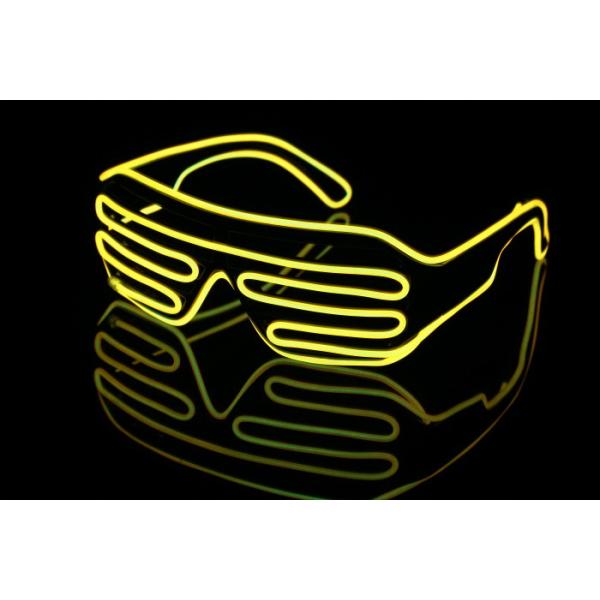 光る サングラス メガネ レディースcostume(コスチューム) ELEX光るブラインドサングラス 黄(CL)眼鏡 イベント 目立つ パリピ クラブ かっこいい 人気