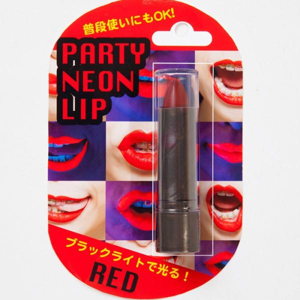 フェイスシール 仮装 タトゥーシール メイクcostume(コスチューム) party neon lip red（レッド）/全１色(JG)(ゆうパケット200円対応) イベント コスメ