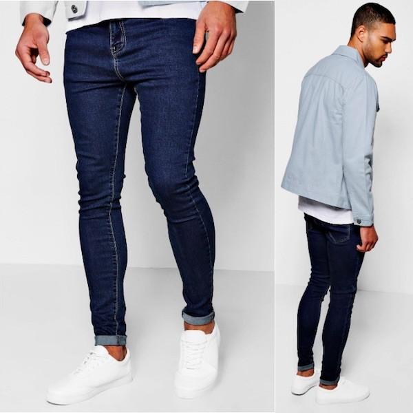 スキニージーンズ プレーオンデニム スキニーフィット メンズ ブルーデニム ジーンズ ジーパン Boohoo ブーフー Bh Mzz セレクトショップdiva 通販 Yahoo ショッピング