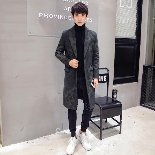 チェスターコート メンズ コート カモフラージュ 迷彩 コート カシミヤ メルトンコート ビジネスコート ロング ジャケット ウール Dv セレクトショップdiva 通販 Yahoo ショッピング