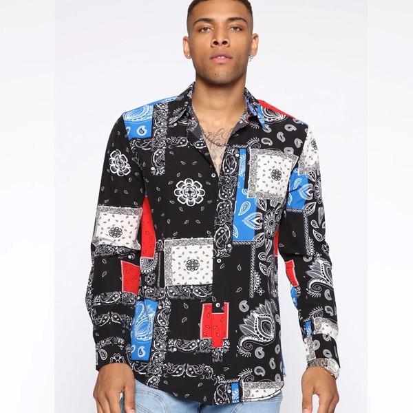 La発 Fashion Nova ファッションノバ インポートブランド メンズ ペイズリー バンダナ柄 シャツ トップス ホスト 夜 日本未入荷 Fn Clarence Long Sleeve セレクトショップdiva 通販 Yahoo ショッピング