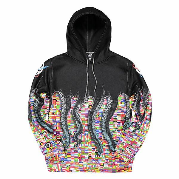 OCTOPUS（オクトパス）タコ 柄 オクトパス柄 グラデーション フード