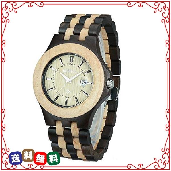 Bewell 腕時計 木製 メンズ クオーツウォッチ 日本製 アナログ 日付 夜光 軽量防水 シンプル アレルギー対応 黒 Wss 43ihoeormijq Diva2号店 通販 Yahoo ショッピング