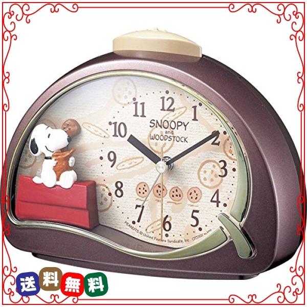Snoopy スヌーピー 目覚まし時計 キャラクター アナログ R506 電子音 アラーム 茶 リズム Rhythm 4se506mj09 Wss 74nccc0xsn4w Diva2号店 通販 Yahoo ショッピング