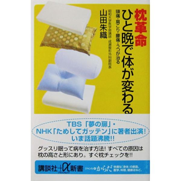 枕革命 ひと晩で体が変わる 頭痛・肩こり・腰痛・うつが治る　山田 朱織 著（講談社＋α新書）