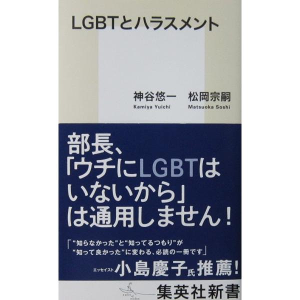 LGBTとハラスメント　神谷 悠一・松岡 宗嗣著（集英社新書）