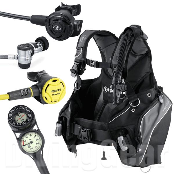 アクアラング プロHDマン / TUSA RS1103J 重器材セット AQUALUNG PRO HD MAN BC レギュレーター オクトパス 残圧計+コンパス 4点セット（欠品中）
