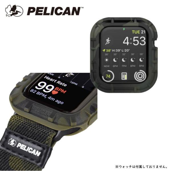 PELICAN (ペリカン) WATCH PROTECTOR BUMPER (ウォッチプロテクターバンパー) Apple Watch Series 1・2・3・4・5・6・SE用42-44mm [PP043398]