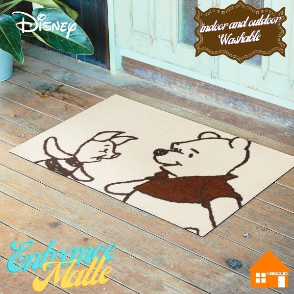 ディズニー 玄関マット プーさん ピグレット 60cm 90cm 屋外 室内 Bk Diy内装店 通販 Yahoo ショッピング