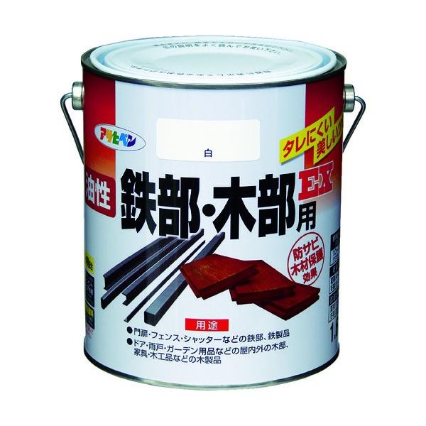 他サイト： アサヒペン 油性鉄部・木部用EX 白 1.6Lの商品画像