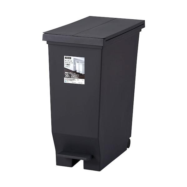 他サイト： アスベル エバン 両開きペダルペール30L ブラック ブラック 30L 630309 1点の商品画像