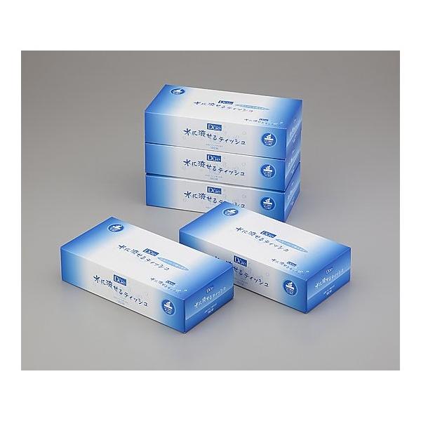 他サイト： アズワン デュー水に流せるティッシュ 8-9531-01の商品画像