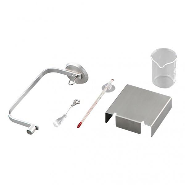 ●液体比重キット ●容量:50mL ●付属品:アングル・ビーカー・水温計・ガラスおもり 比重計  【入数】 1個 4268311