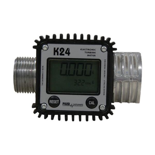 ■特徴 灯油・軽油用（5cP以下）用、タービンデジタル方式の電池式流量計です。（単4電池2個、付属） ガンノズルと組み合わせが可能な簡易式の流量計です。（6〜120Ｌ/分） 使用液体ごとにキャリブレーション（校正）が可能です。 デジタル表示...